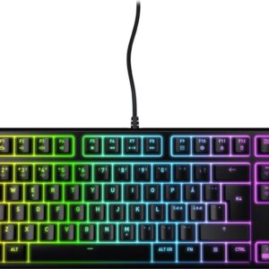 CHERRY XTRFY K4V2 - Tastatur - RGB - 80% - TKL - Hintergrundbeleuchtung - USB - QWERTZ - Deutsch - Tastenschalter: CHERRY MX2A Red - Schwarz (CX-K4V2-RGB-TKL-R-GER)