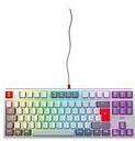 CHERRY XTRFY K4V2 - Retro Edition - Tastatur - RGB - 80% - TKL - Hintergrundbeleuchtung - USB - QWERTZ - Deutsch - Tastenschalter: CHERRY MX2A Red - Grau (CX-K4V2-RGB-TKL-RETRO-R-GER)