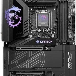 MSI MPG Z890 Carbon WiFi - Motherboard - ATX - LGA1851-Sockel - Z890 Chipsatz - USB 3,2 Gen 1, USB-C 3,2 Gen 2x2 - 2,5 Gigabit LAN, 5 Gigabit Ethernet, Wi-Fi 7, Bluetooth - Onboard-Grafik (CPU erforderlich) - HD Audio (8-Kanal) (7E17-001R)