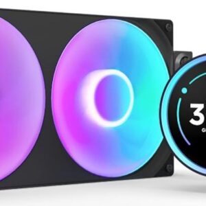 NZXT Kraken Elite 280 RGB - Prozessor-Flüssigkeitskühlsystem - mit LCD-Display - (für: LGA1851, LGA1700, LGA1200, LGA115x Socket, AM5, AM4) - Kupfer - 2 x 140 mm - mattschwarz (RL-KR28E-B2)