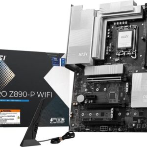 MSI PRO Z890-P WIFI - Motherboard - ATX - LGA1851-Sockel - Z890 Chipsatz - USB4, USB-C 3,2 Gen 2x2, USB 3,2 Gen 1, USB-C 3,2 Gen2, USB 3,2 Gen 2 - 5 Gigabit Ethernet, Wi-Fi 7, Bluetooth - Onboard-Grafik (CPU erforderlich) - HD Audio (8-Kanal) (7E34-001R)