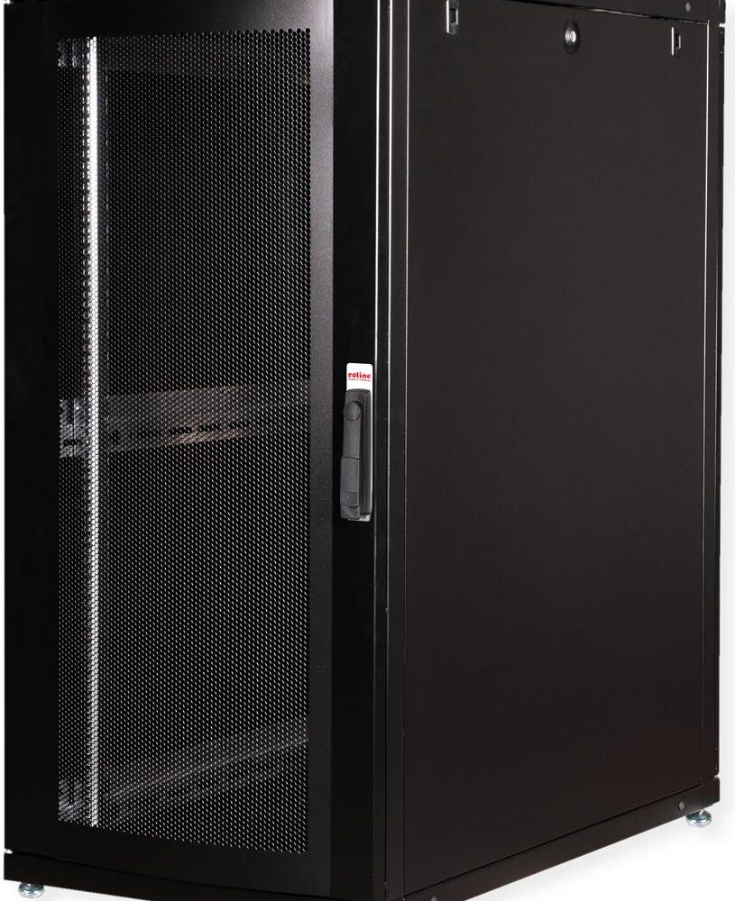 Roline Pro - Schrank Netzwerkschrank - 600 x 1.000 mm (B x T) - RAL 9005, Jet Black - 26U - 48.3 cm (19") (26.21.0146)