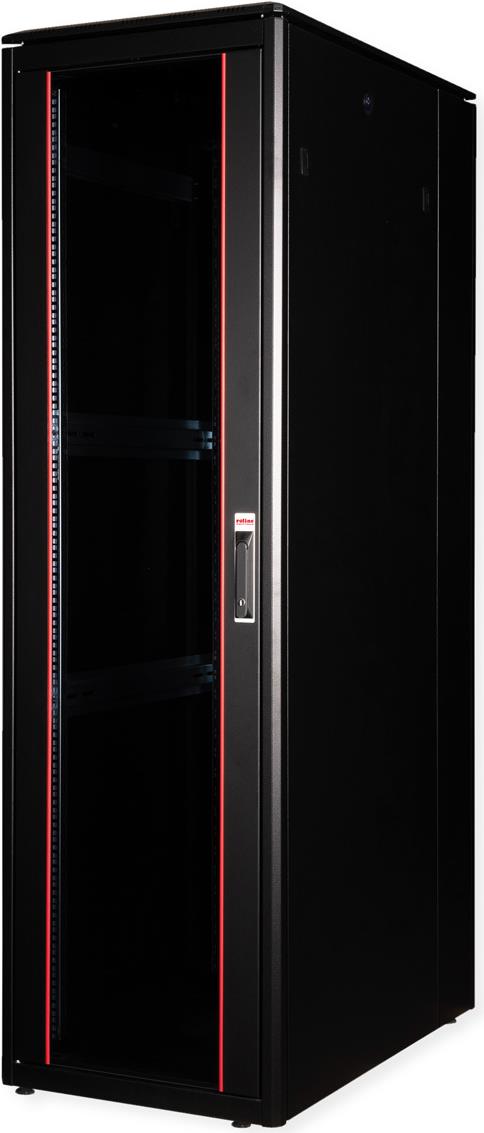 Roline Pro - Schrank Netzwerkschrank - Jet Black, RAL 9005 - 42HE - 48.3 cm (19") (26.21.0230)