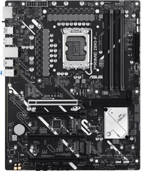 ASUS PRIME Z890-P - Motherboard - micro ATX - LGA1851-Sockel - Z890 Chipsatz - USB-C 3,2 Gen 2x2, USB 3,2 Gen 2, USB 3,2 Gen 1, USB-C 3,2 Gen 1 - 2,5 Gigabit LAN - Onboard-Grafik (CPU erforderlich) - HD Audio (8-Kanal) (90MB1I50-M0EAY0)