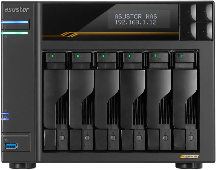 ASUSTOR AS6806T Gen3 Lockerstor 6 NAS System 6-bay (90-AS6806T00-MF30)
