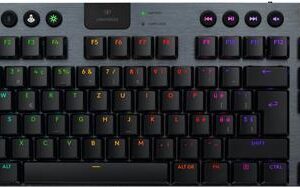 Logitech G G915 X - Tastatur - LIGHTSPEED - TKL - Hintergrundbeleuchtung - kabellos - Bluetooth 5,0, 2,4 GHz, USB - QWERTZ - Deutsch - Tastenschalter: GL Tactile - Schwarz (920-012716)