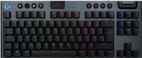 Logitech G G915 X - Tastatur - LIGHTSPEED - TKL - Hintergrundbeleuchtung - kabellos - Bluetooth 5,0, 2,4 GHz, USB - QWERTZ - Deutsch - Tastenschalter: GL Tactile - Schwarz (920-012716)