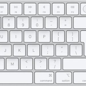 Apple Magic Keyboard with Touch ID and Numeric Keypad - Tastatur - USB-C - kabellos - Bluetooth - QWERTY - GB - weiße Tasten (MXK73B/A)
