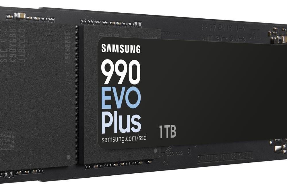 Samsung 990 EVO Plus MZ-V9S1T0 - SSD - verschlüsselt - 1TB - intern - M.2 2280 - PCIe 5,0 x2 (NVMe) - 256-Bit-AES - TCG Opal Encryption 2,0 (MZ-V9S1T0BW)
