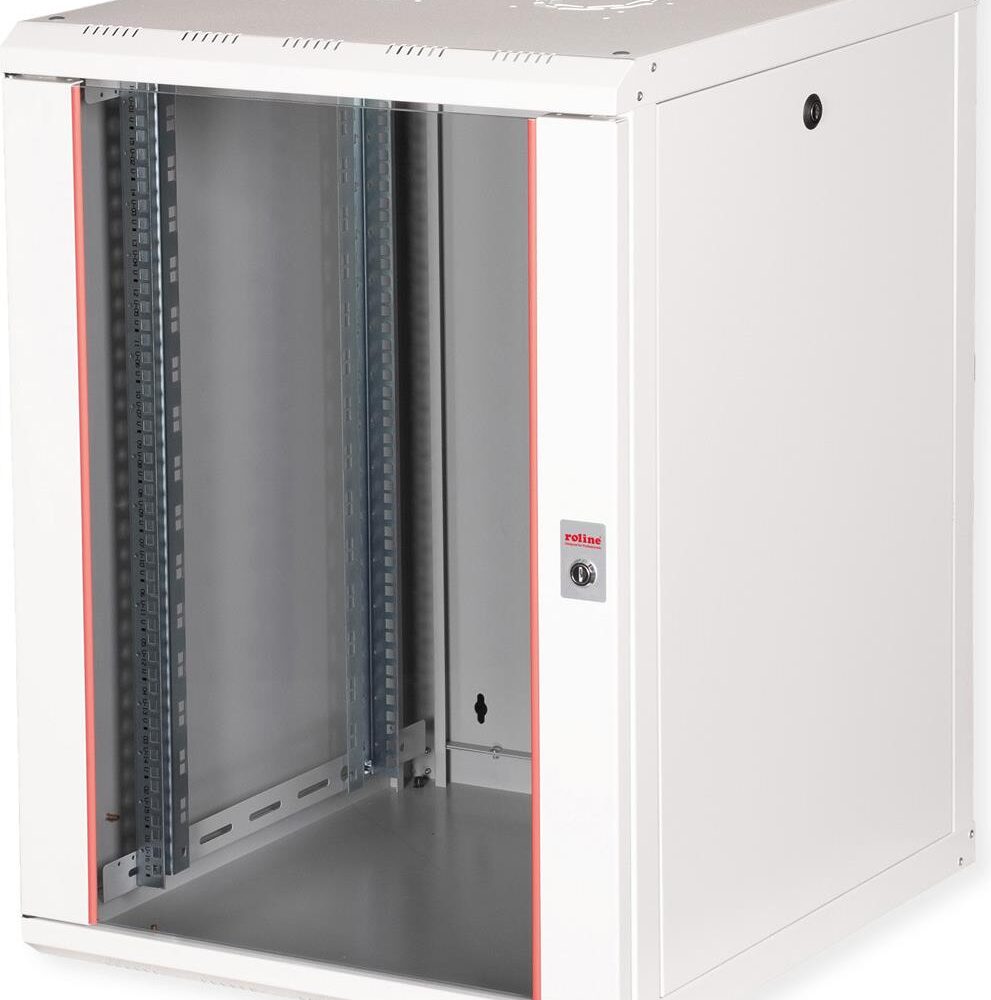 Roline Pro - Schrank Netzwerkschrank - 600 x 600 mm (B x T) - geeignet für Wandmontage - Hellgrau, RAL 7035 - 16U - 48.3 cm (19") (26.21.0007)