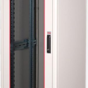 Roline Basic - Schrank Netzwerkschrank - Glas Tür - Hellgrau, RAL 7035 - 32U - 48.3 cm (19") (26.21.0037)