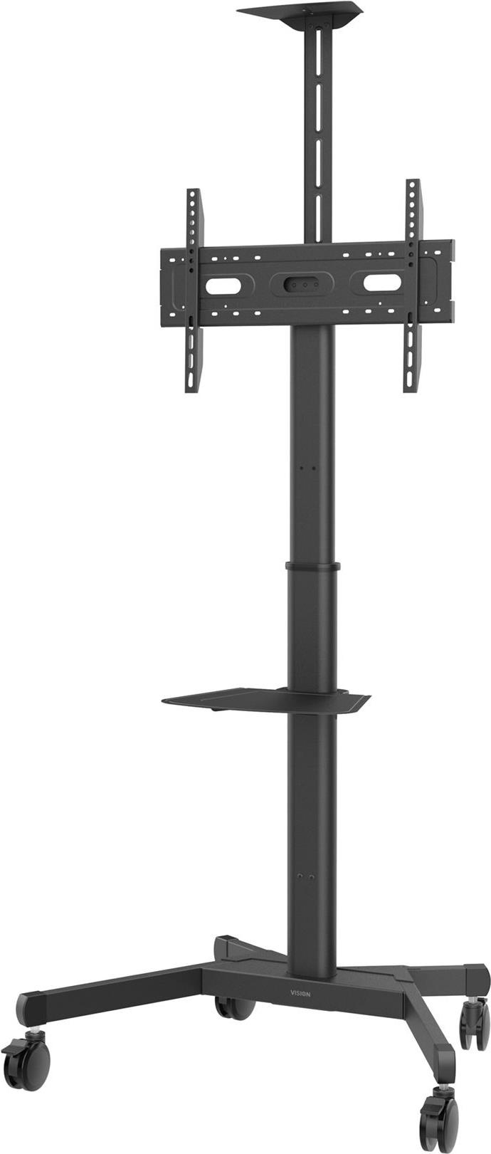 Vision X-Series VFM-F21 - Wagen - für Flachbildschirm / Videokonferenzsystem - höhenverstellbar, max. 50 kg - Stahl - Schwarz - Bildschirmgröße: 78,7-203cm (31"-80") (VFM-F21)