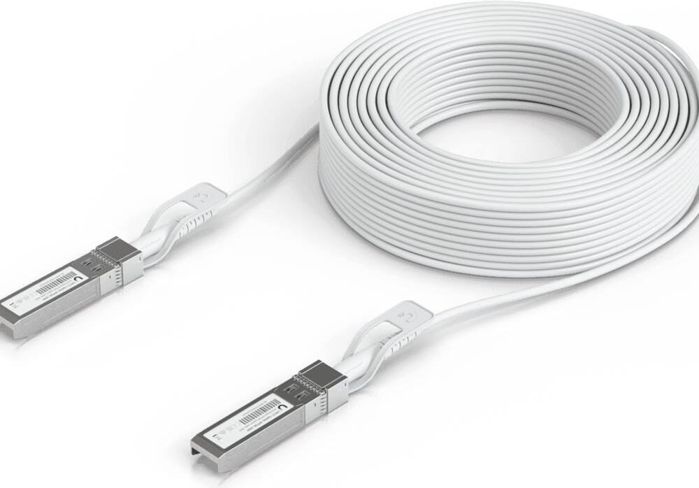 Ubiquiti UniFi - 25GBase Direktanschlusskabel - SFP28 (M) zu SFP28 (M) - 30,0m - 3 mm - weiß (UACC-Uplink-SFP28-30M)