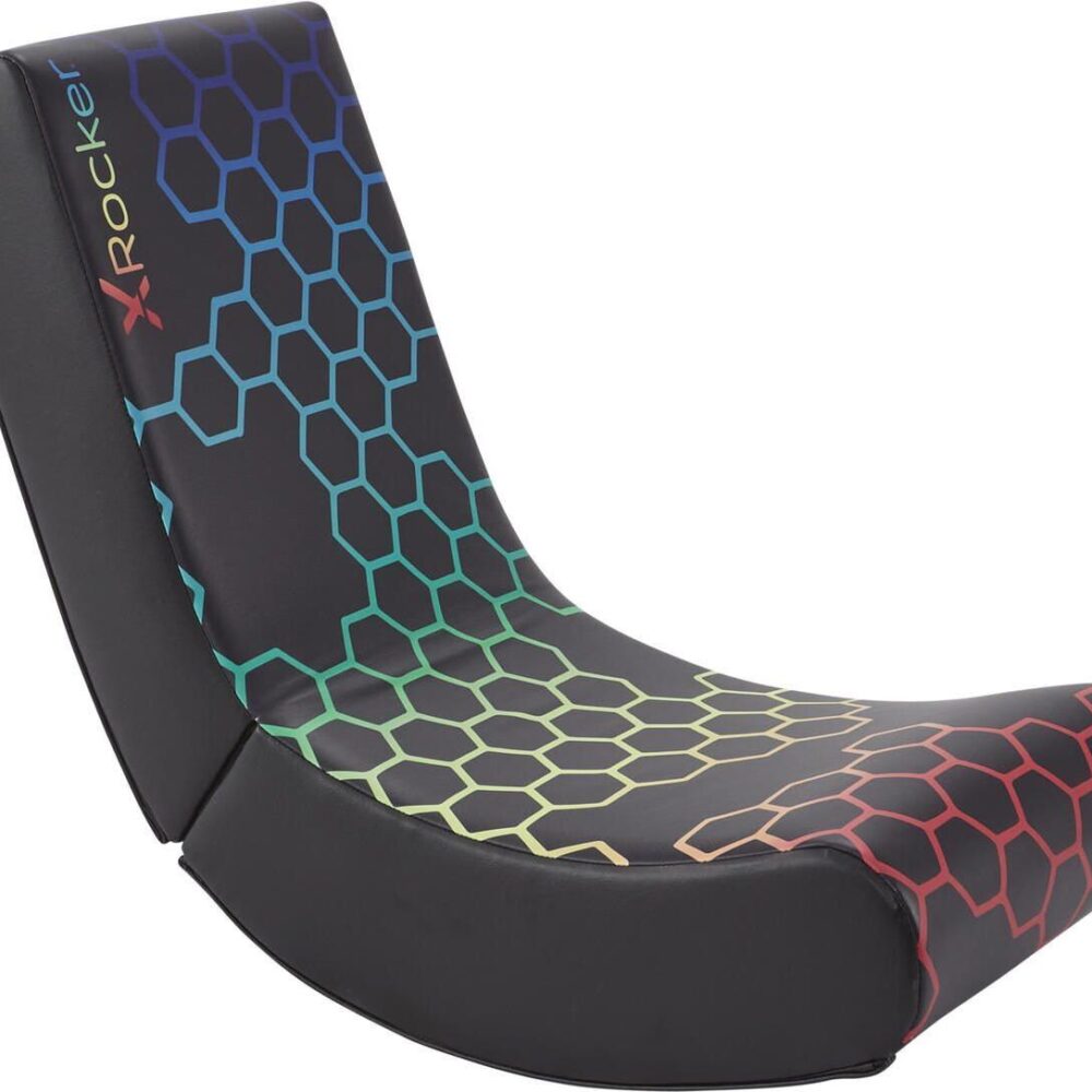 X Rocker Neo Hex Edition - Konsolen-Gamingstuhl - Gepolsterter - ausgestopfter Sitz - Gepolsterte - ausgestopfte Rückenlehne - Schwarz - Kunstleder - Schaum - Polyurethan - Schwarz (5130201)