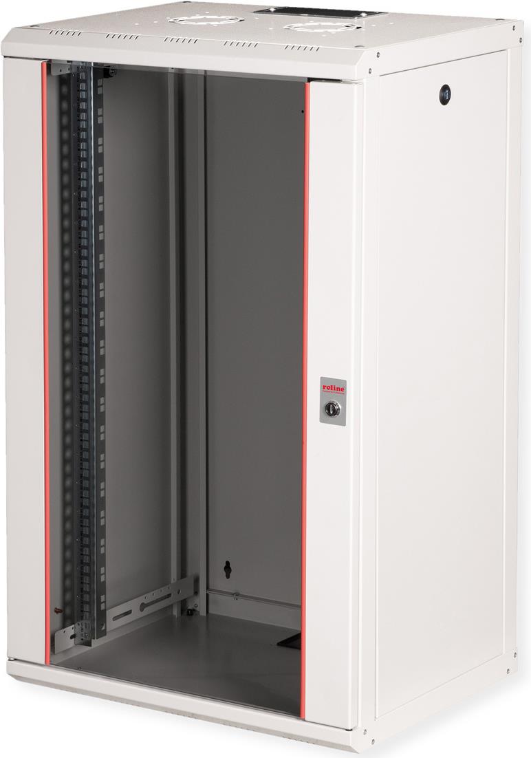 Roline Pro - Schrank Netzwerkschrank - 600 x 450 mm (T x B) - geeignet für Wandmontage - RAL 7035, Hellgrau - 20U - 48.3 cm (19") (26.21.0008)