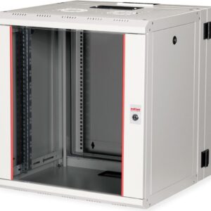 Roline Pro - Schrank Netzwerkschrank - 2-teilige drehbare, 600 x 600 mm (B x T) - geeignet für Wandmontage - RAL 7035, Hellgrau - 12U - 48.3 cm (19") (26.21.0012)