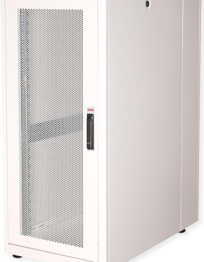 Roline Basic - Schrank Netzwerkschrank - perforierte Tür - Hellgrau, RAL 7035 - 26U - 48.3 cm (19") (26.21.0034)