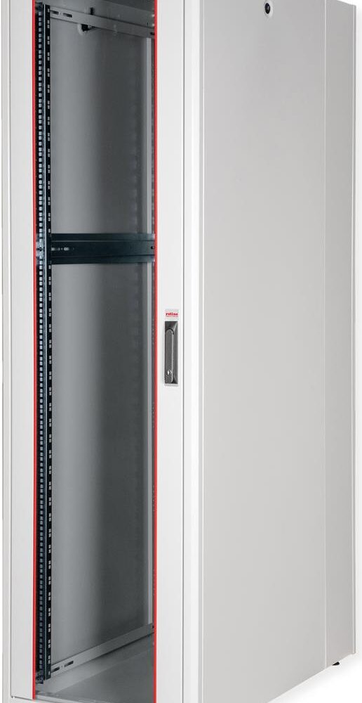 Roline Basic - Schrank Netzwerkschrank - Glas Tür - Hellgrau, RAL 7035 - 42HE - 48.3 cm (19") (26.21.0040)