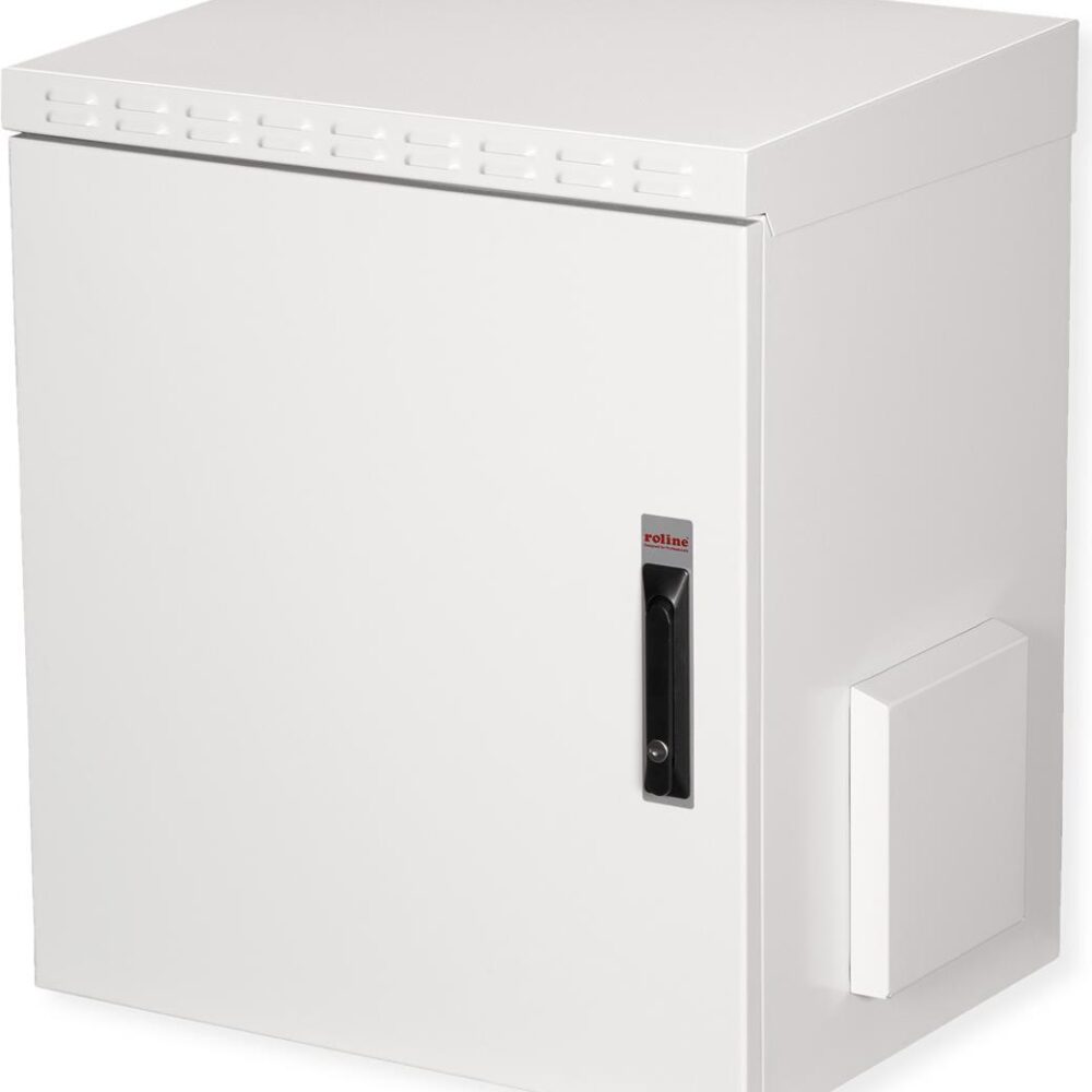 Roline Pro - Schrank Netzwerkschrank - außen, 600 x 450 mm (B x T) - geeignet für Wandmontage - RAL 7035, Hellgrau - 12U - 48.3 cm (19") (26.21.0086)
