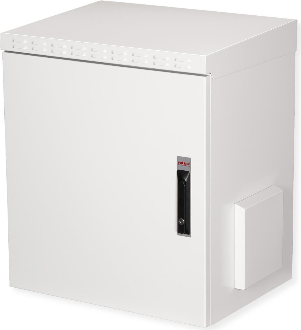 Roline Pro - Schrank Netzwerkschrank - außen, 600 x 450 mm (B x T) - geeignet für Wandmontage - RAL 7035, Hellgrau - 12U - 48.3 cm (19") (26.21.0086)
