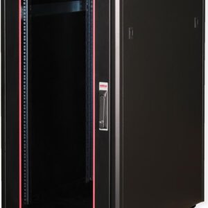 Roline Pro - Schrank Netzwerkschrank - mit Glastür, 600 x 800 mm (B x T) - RAL 9005, Jet Black - 22U - 48.3 cm (19") (26.21.0219)