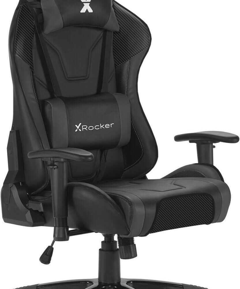 X Rocker 2021032 Videospiel-Stuhl Gaming-Sessel Gepolsterter Sitz Schwarz (2021032)