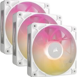 CORSAIR iCUE Link RX120 MAX RGB Starter Kit - Gehäuselüfter - 120 mm - weiß (Packung mit 3) (CO-9051038-WW)