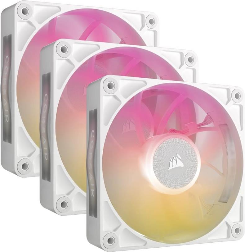 CORSAIR iCUE Link RX120 MAX RGB Starter Kit - Gehäuselüfter - 120 mm - weiß (Packung mit 3) (CO-9051038-WW)