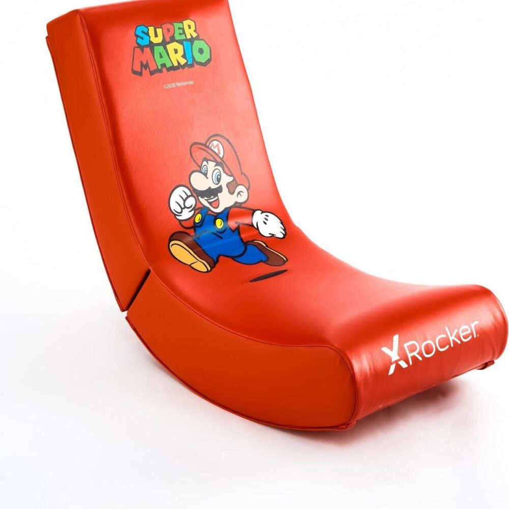 X Rocker Video Rocker - Mario - Gaming-Sessel - Nintendo Switch - Rot - Rot - Kunstleder - Schaum - Polyurethan - Kunstleder (2020001)