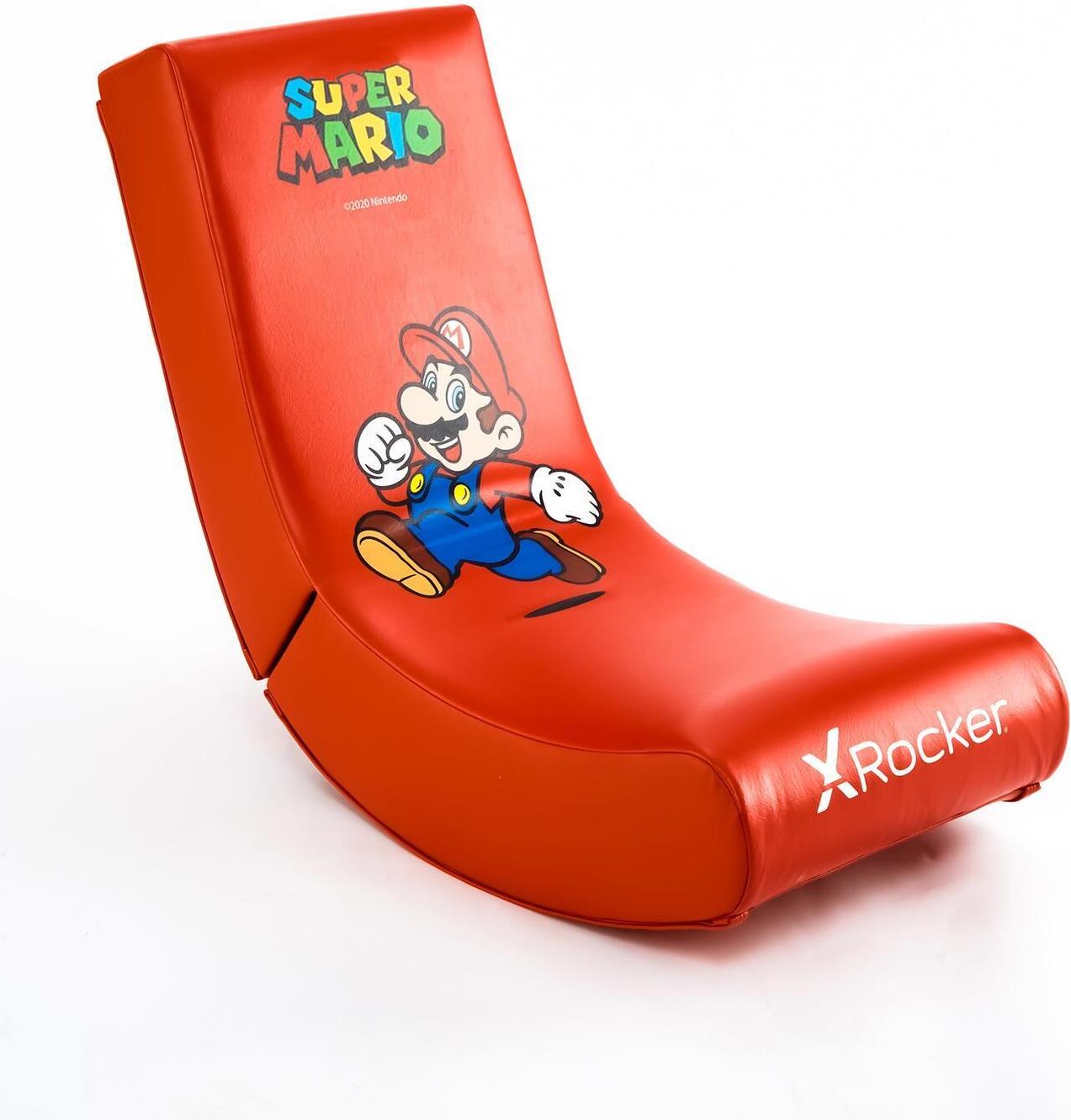 X Rocker Video Rocker - Mario - Gaming-Sessel - Nintendo Switch - Rot - Rot - Kunstleder - Schaum - Polyurethan - Kunstleder (2020001)