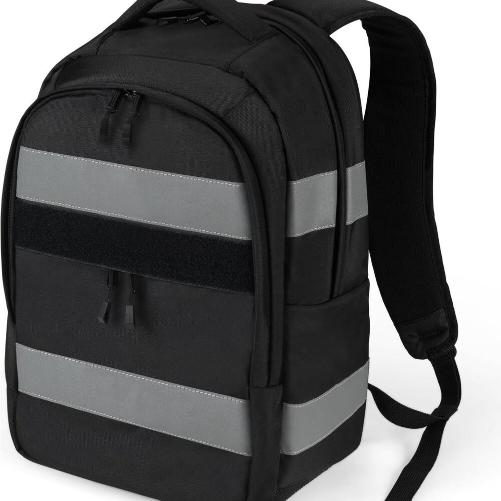 DICOTA Reflective - V2 - Rucksack - Thermoplastisches Polyurethan (TPU), 600D RPET - Schwarz - 15,6" (P20471-03-V2)