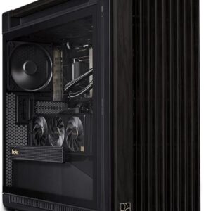 ASUS ProArt PA602 - Wood Edition - mid tower - E-ATX - Seitenteil mit Fenster (gehärtetes Glas) - keine Spannungsversorgung - Schwarz - USB/Audio (90DC00J0-B09010)