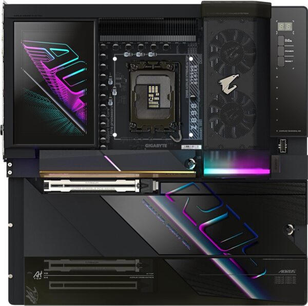 GIGABYTE AORUS Z890 A XTREME AI TOP - Motherboard - E-ATX - LGA1851-Sockel - Z890 Chipsatz - USB4, USB 3,2 Gen 2, USB 3,2 Gen 1, USB-C 3,2 Gen 2x2 - 2 x 2,5 Gigabit LAN, Bluetooth, Wi-Fi 7 - Onboard-Grafik (CPU erforderlich) - HD Audio (8-Kanal) (Z890 A XTREME AI TOP)
