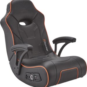 X Rocker G-Force - Konsolen-Gamingstuhl - Schwarz - Orange - Schwarz - Orange - Kunstleder - Gepolsterte Armlehne - 2.1 Kanäle (2020002)