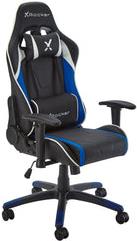 X Rocker Agility Compact eSports Gaming Bürostuhl für Teenager - Gaming-Sessel - 100 kg - Gepolsterter - ausgestopfter Sitz - Vernetzte Rückenlehne - Schwarz - Schwarz - Blau (5124601)