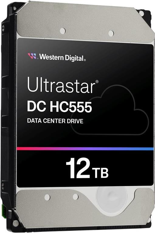 WD Ultrastar DC HC555 - Festplatte - Datencenter - 12TB - intern - 3,5" (8,9 cm) - SAS 12Gb/s - 7200 rpm - Puffer: 512MB (0B47741)