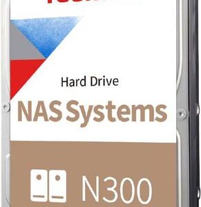 TOSHIBA N300 NAS HARD DRIVE 12TB BULK 3.5 SATA 7200 RPM 512MB CMR (HDWG51CUZSVA)