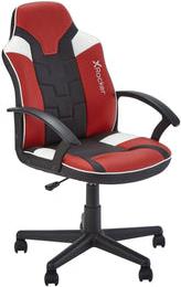 X Rocker Saturn Gaming Bürostuhl für Teenager - Gaming-Sessel - 100 kg - Gepolsterter Sitz - Gepolsterte Rückenlehne - Schwarz/Rot - Schwarz - Rot - Weiß (5120101)