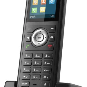 Yealink W59R - Schnurloses Erweiterungshandgerät - mit Bluetooth-Schnittstelle mit Rufnummernanzeige - DECT - dreiweg Anruffunktion - Schwarz (1302006)