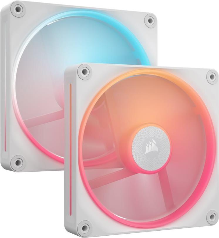 CORSAIR iCUE Link LX140-R RGB - Gehäuselüfter - Reverse-Lüfterblätter - 140 mm - weiß (Packung mit 2) (CO-9051056-WW)