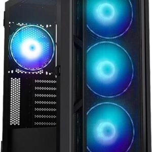 Chieftec APEX LUMO - Tower - E-ATX - Seitenteil mit Fenster (gehärtetes Glas) - keine Spannungsversorgung (ATX) - Schwarz - USB/Audio (GA-01B-L-OP)