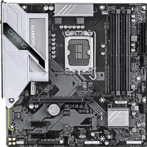 Gigabyte B760M GAMING PLUS WIFI DDR4 - Motherboard - micro ATX - LGA1700-Sockel - B760 Chipsatz - USB-C 3,2 Gen 1, USB 3,2 Gen 1 - Wi-Fi 6, Bluetooth, Gigabit LAN - Onboard-Grafik (CPU erforderlich) - HD Audio (8-Kanal) (B760M G P WIFI DDR4)