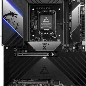 MSI MEG Z890 UNIFY-X - Motherboard - ATX - LGA1851-Sockel - Z890 Chipsatz - USB-C 3,2 Gen 2x2, USB 3,2 Gen 1, USB 3,2 Gen 2, USB-C 3,2 Gen2 - 5 Gigabit Ethernet, Wi-Fi 7, Bluetooth - Onboard-Grafik (CPU erforderlich) - HD Audio (8-Kanal) (7E20-001R)