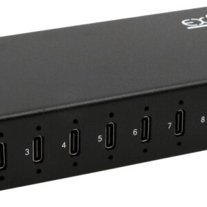 EXSYS GmbH 10-Port USB 3.2 Gen 2x1 Metall HUB, 10x USB-C, 79.5W (EX-12270HMS)