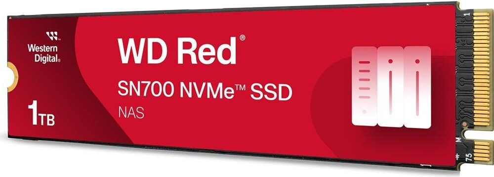 QNAP WD Red SN700 - SSD - 1 TB - intern - M.2 2280 - PCIe (NVMe) (79700-T00101WD01-RS)