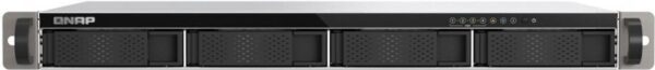 QNAP TS-433EU - NAS-Server - 4 Schächte - Rack - einbaufähig - SATA 6Gb/s - RAID 0, 1, 5, 6, 10, JBOD, 50, 60 - RAM 4GB - Gigabit Ethernet / 2,5 Gigabit Ethernet - iSCSI Support - 1U (TS-433eU)
