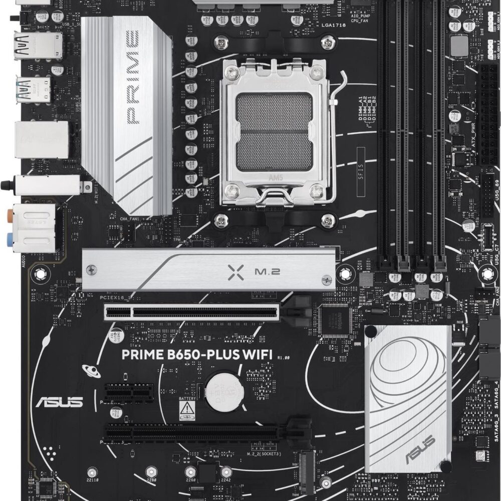 ASUS MB Sc AM5 PRIME B650-PLUS WIFI, AMD B650, 4xDDR5, 1xDP, 1xHDMI, WI-FI (90MB1KP0-M0EAY0)