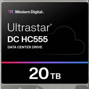 WD Ultrastar DC HC555 - Festplatte - Datencenter - 20TB - intern - 3,5" (8,9 cm) - SAS 12Gb/s - 7200 rpm - Puffer: 512MB (0B47749)
