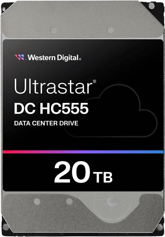 WD Ultrastar DC HC555 - Festplatte - Datencenter - 20TB - intern - 3,5" (8,9 cm) - SAS 12Gb/s - 7200 rpm - Puffer: 512MB (0B47749)