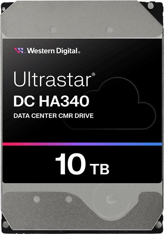 WD Ultrastar DC HA340 WUS721210BLE6L4 - Festplatte - Datencenter - 10TB - intern - 3,5" (8,9 cm) - SATA 6Gb/s - 7200 rpm - Puffer: 512MB (0B47062)